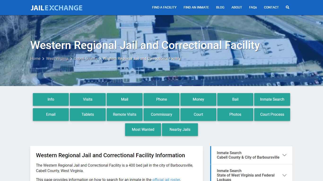 Western Regional Jail and Correctional Facility, WV Inmate Search ...